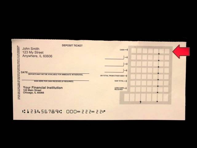 printable deposit slip bank of america