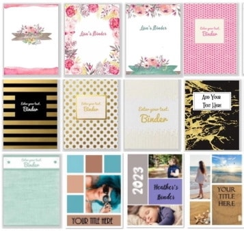 Free Printable Binder Cover Templates | Create Online