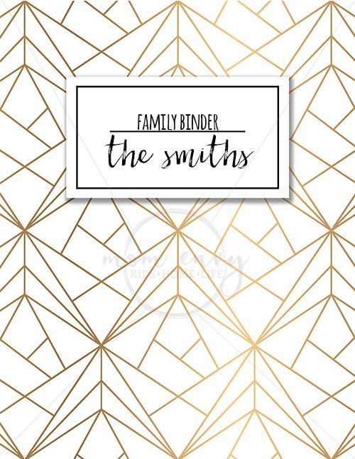 Family Binder Covers - Free Planner Covers &  Family Binder Covers