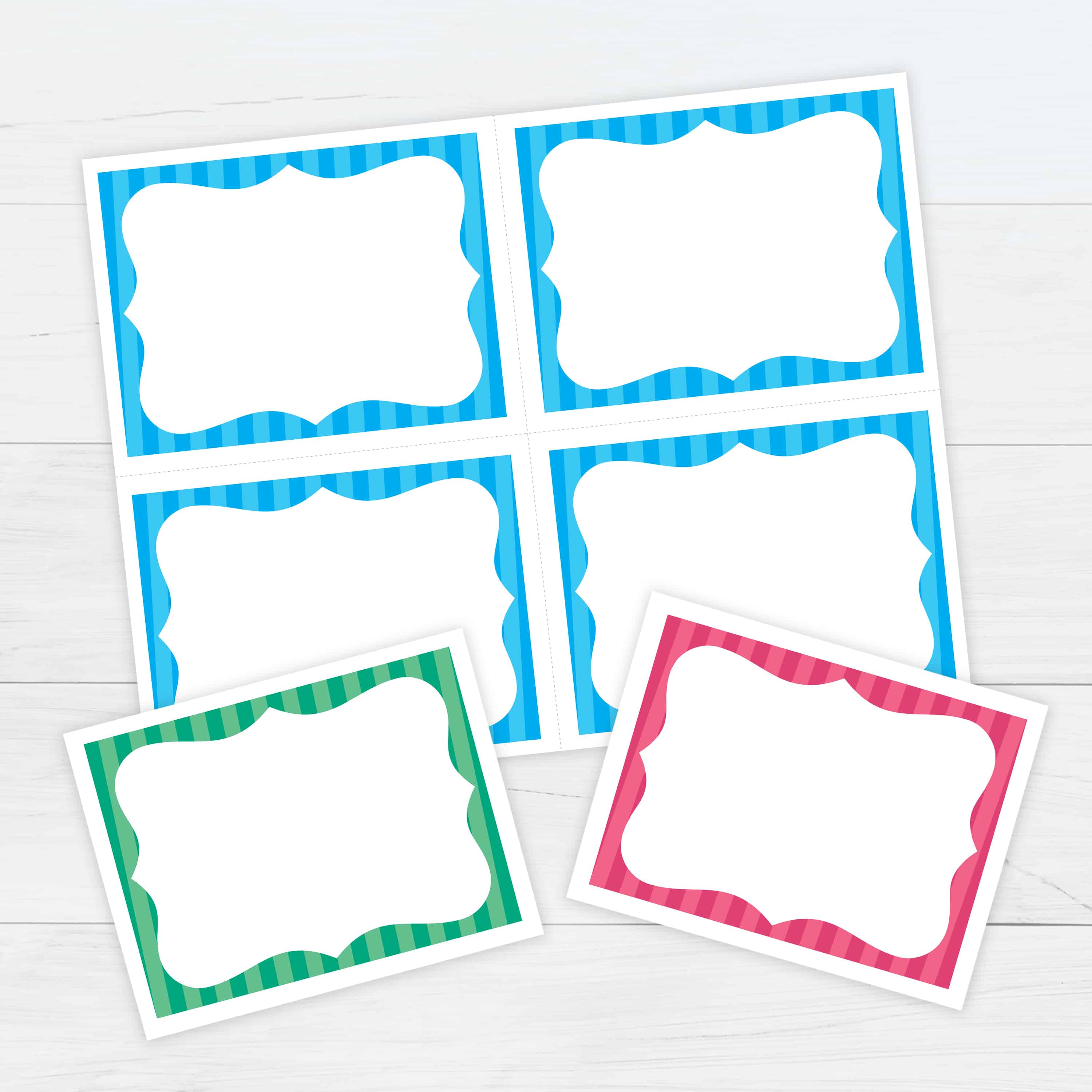 Blank Black and White Design Card