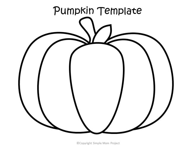 Pumpkin Templates in Large and Small Free Printable Outline