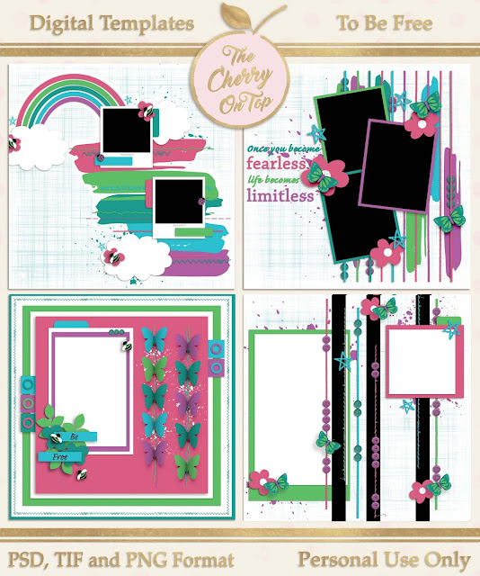 The Cherry On Top: To Be Free Digital Scrapbooking Templates ...