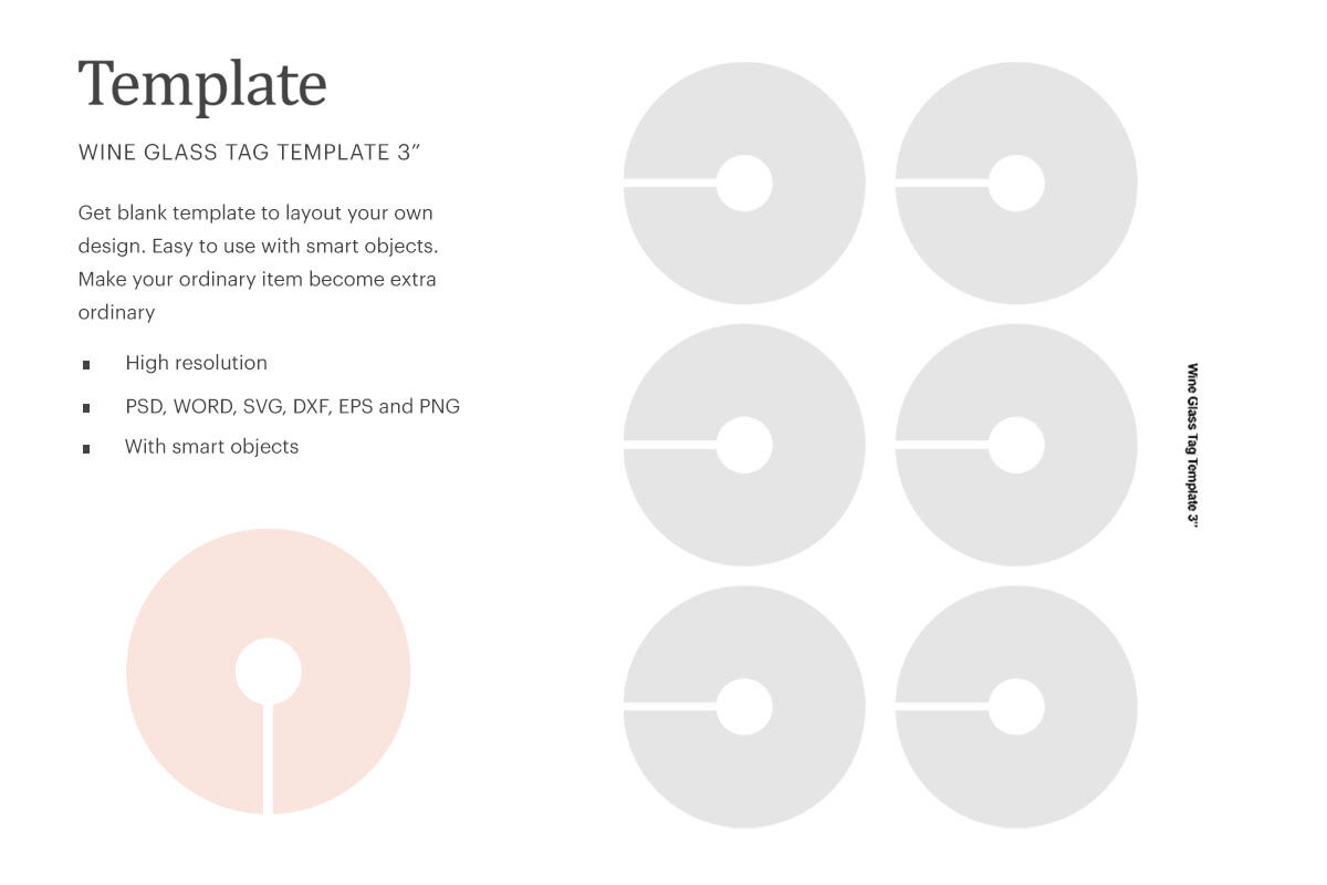 Wine Glass Tag Template | Silhouette Studio | Cricut Silhouette By ...