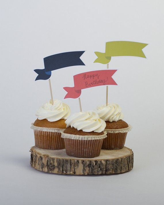 DIY Printable Flags/labels Custom Colors  