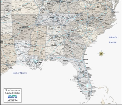 printable detailed map of the united states