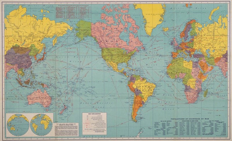 printable detailed map of the world