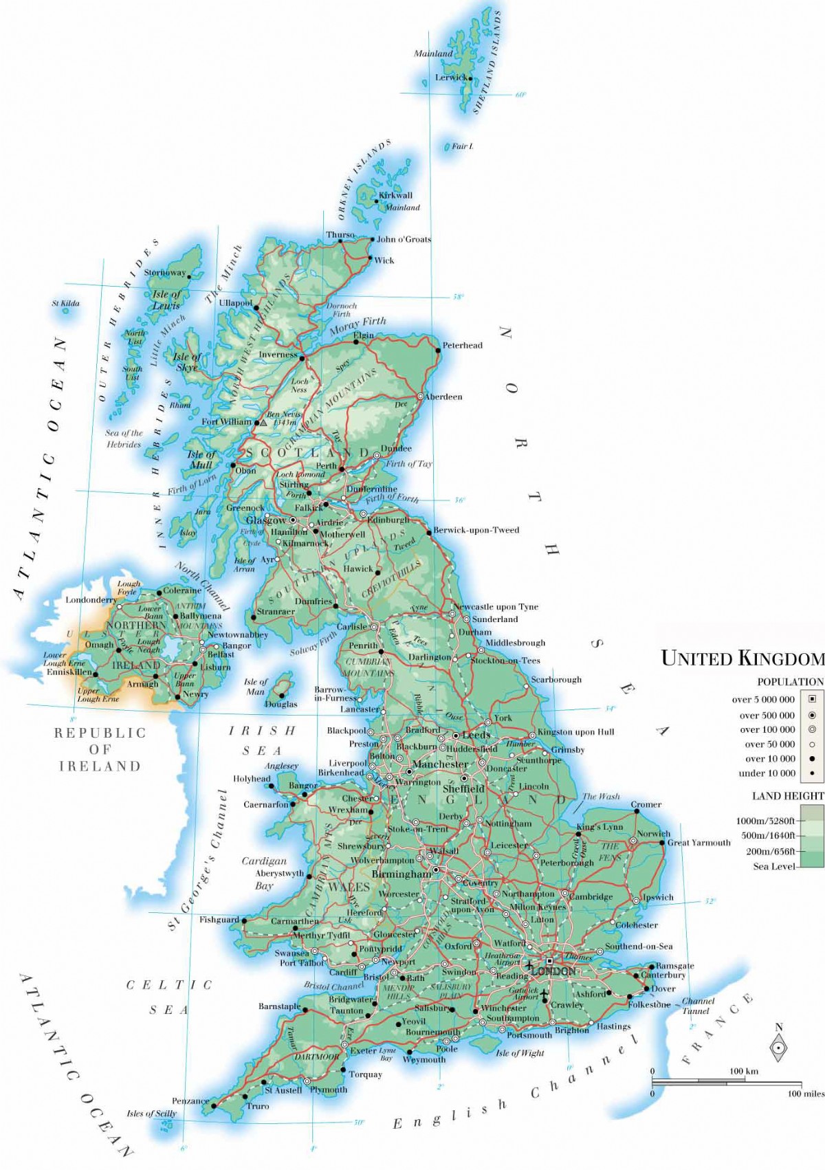 printable detailed map of uk
