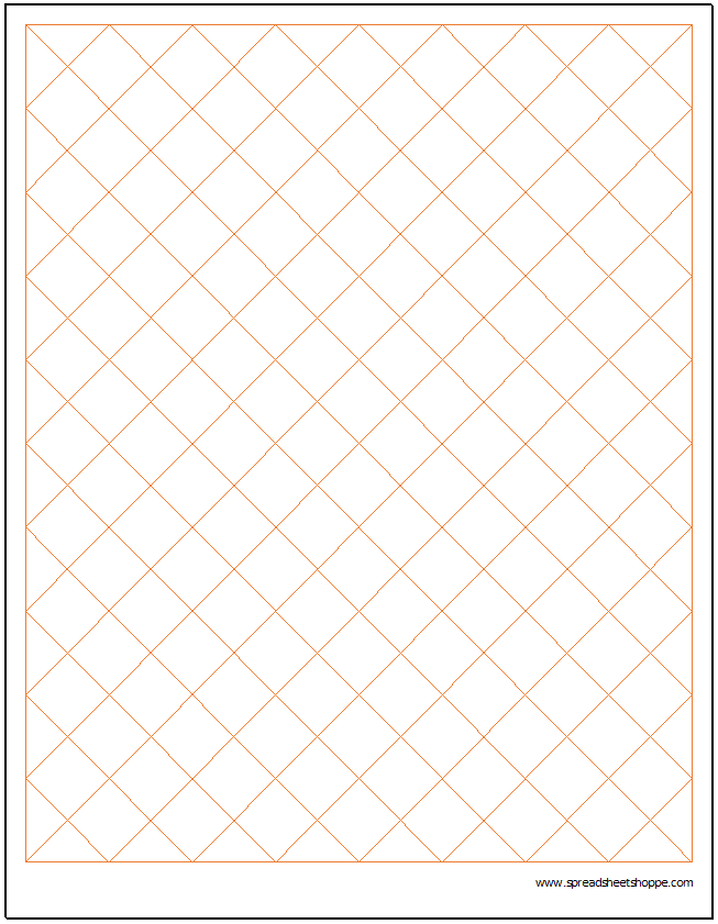 Diamond Graph Paper Template - https://www.spreadsheetshoppe.com ...