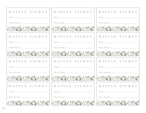 Diaper Raffle Guide - Includes Free Printable Raffle Tickets ...