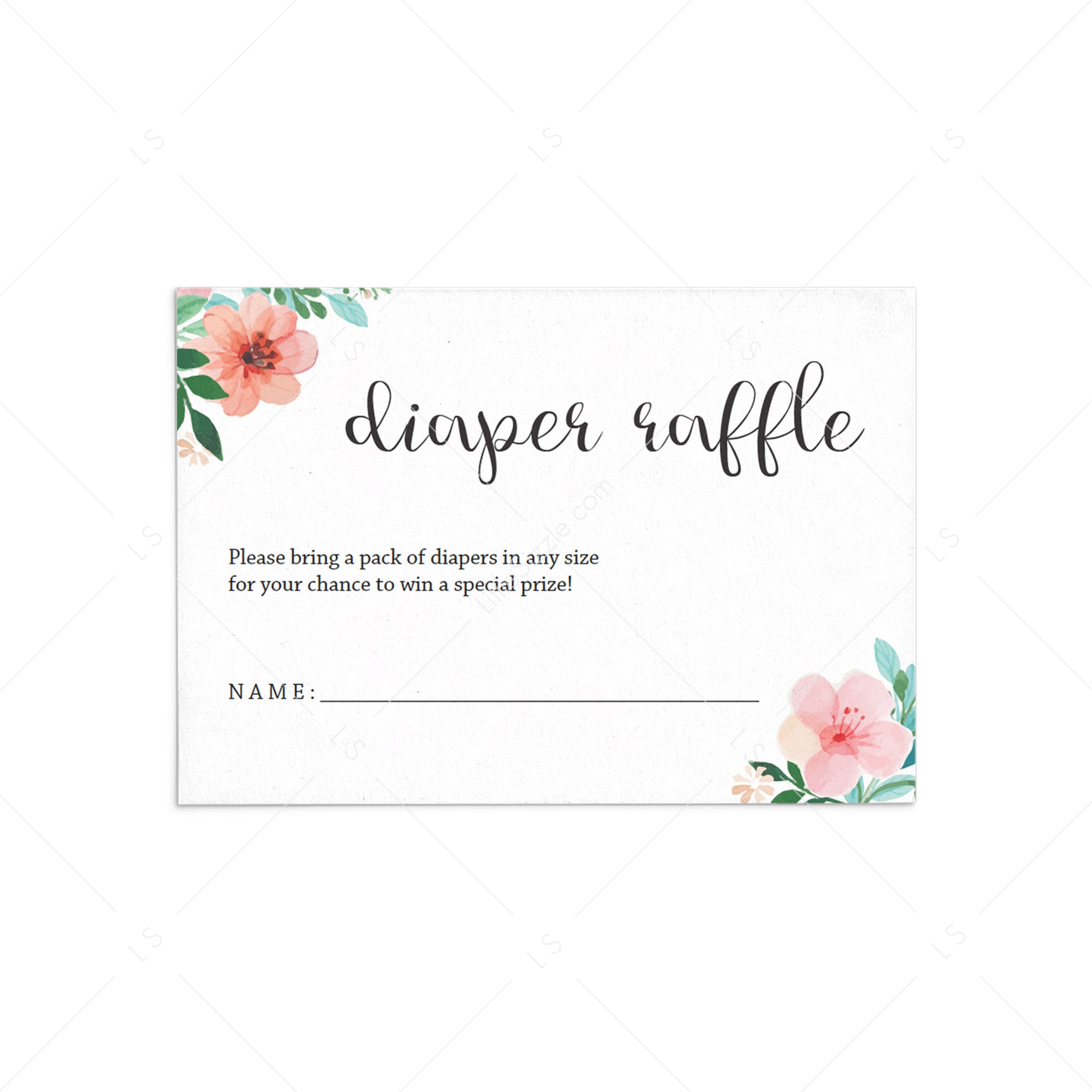printable diaper raffle coupons