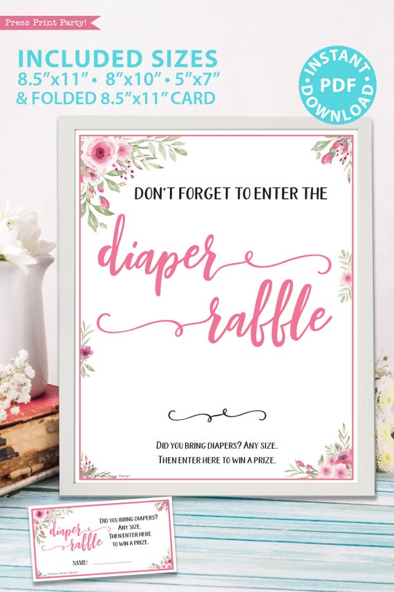 printable diaper raffle coupons
