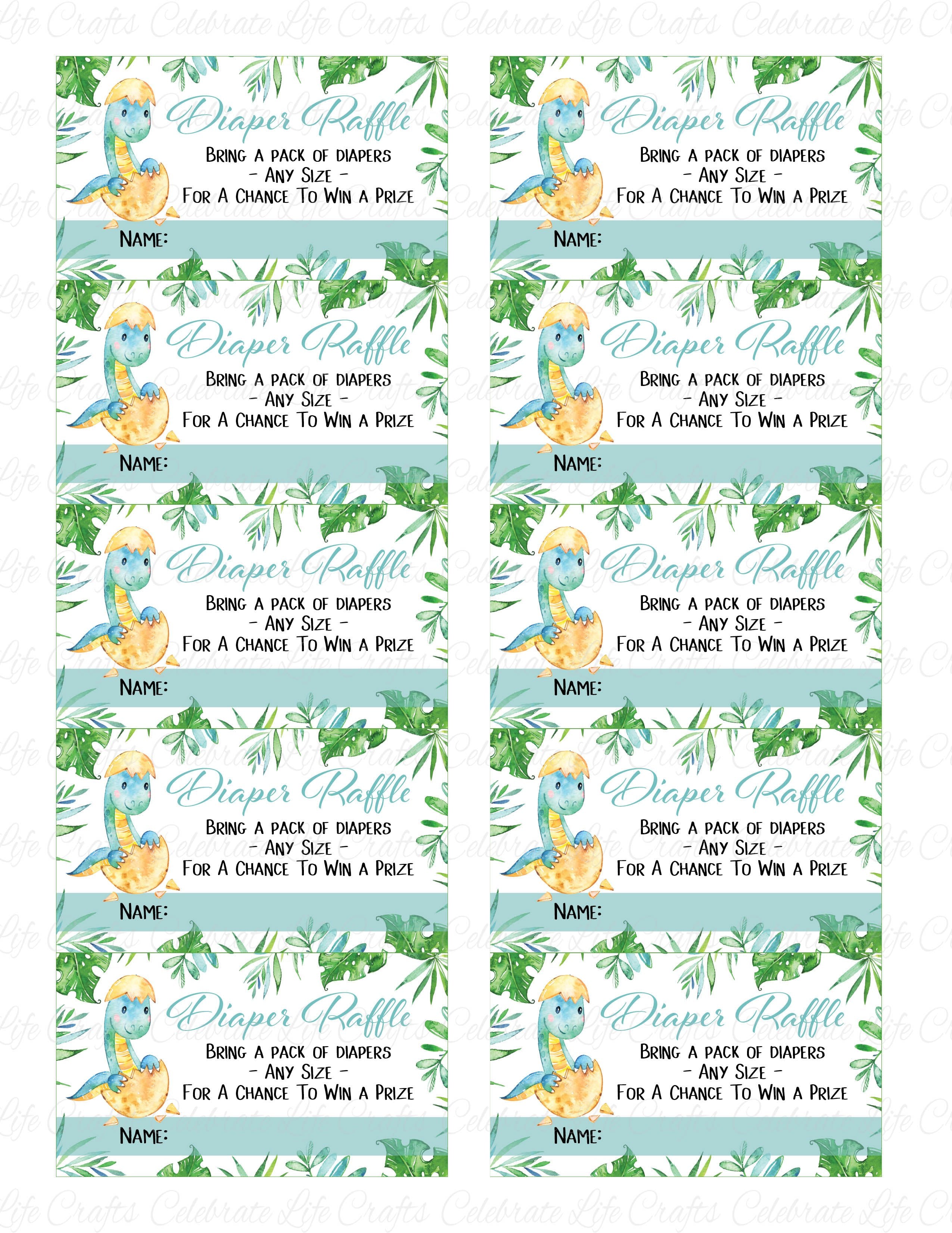 printable diaper raffle tickets pdf