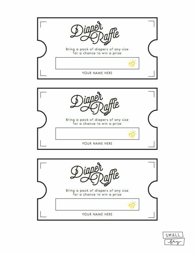 Diaper Raffle Worksheets Library