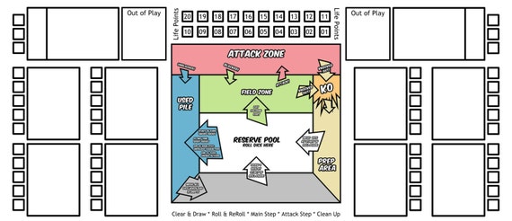 Dice Masters TM Printable Gaming Playmat  