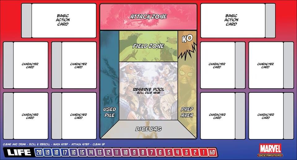 printable dice masters playmat