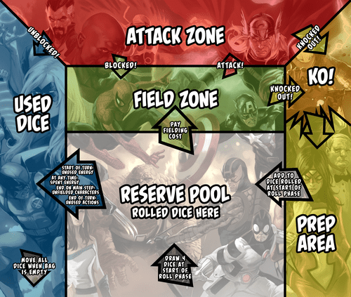 printable dice masters playmat
