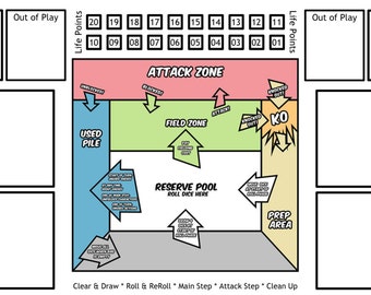 Dice Masters TM Printable Gaming Playmat  
