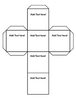 Customizable Paper Dice Templates (Free!) by MrWatts | TPT
