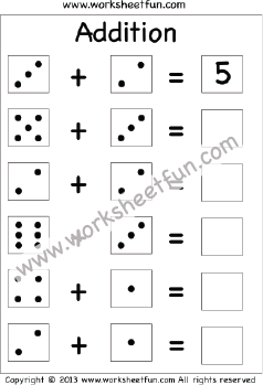Dice Worksheets / FREE Printable Worksheets - Worksheetfun