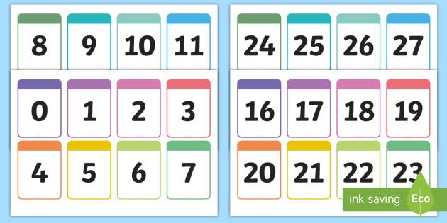 printable digit cards