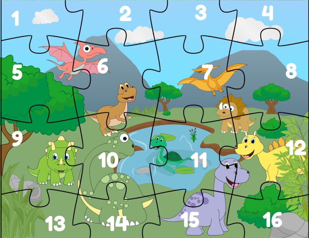 printable dinosaur puzzles