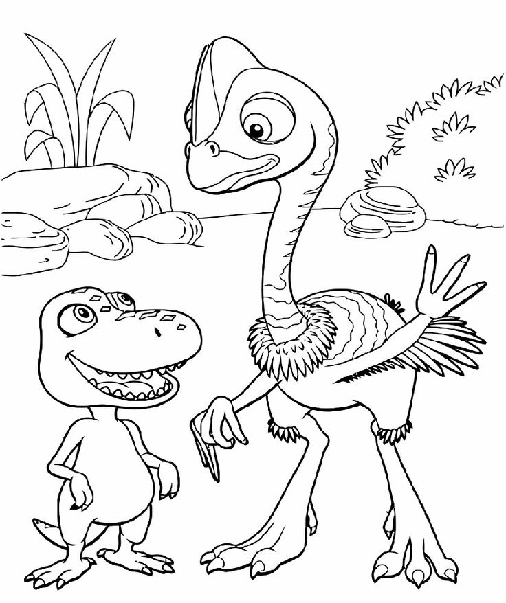printable dinosaur train coloring pages