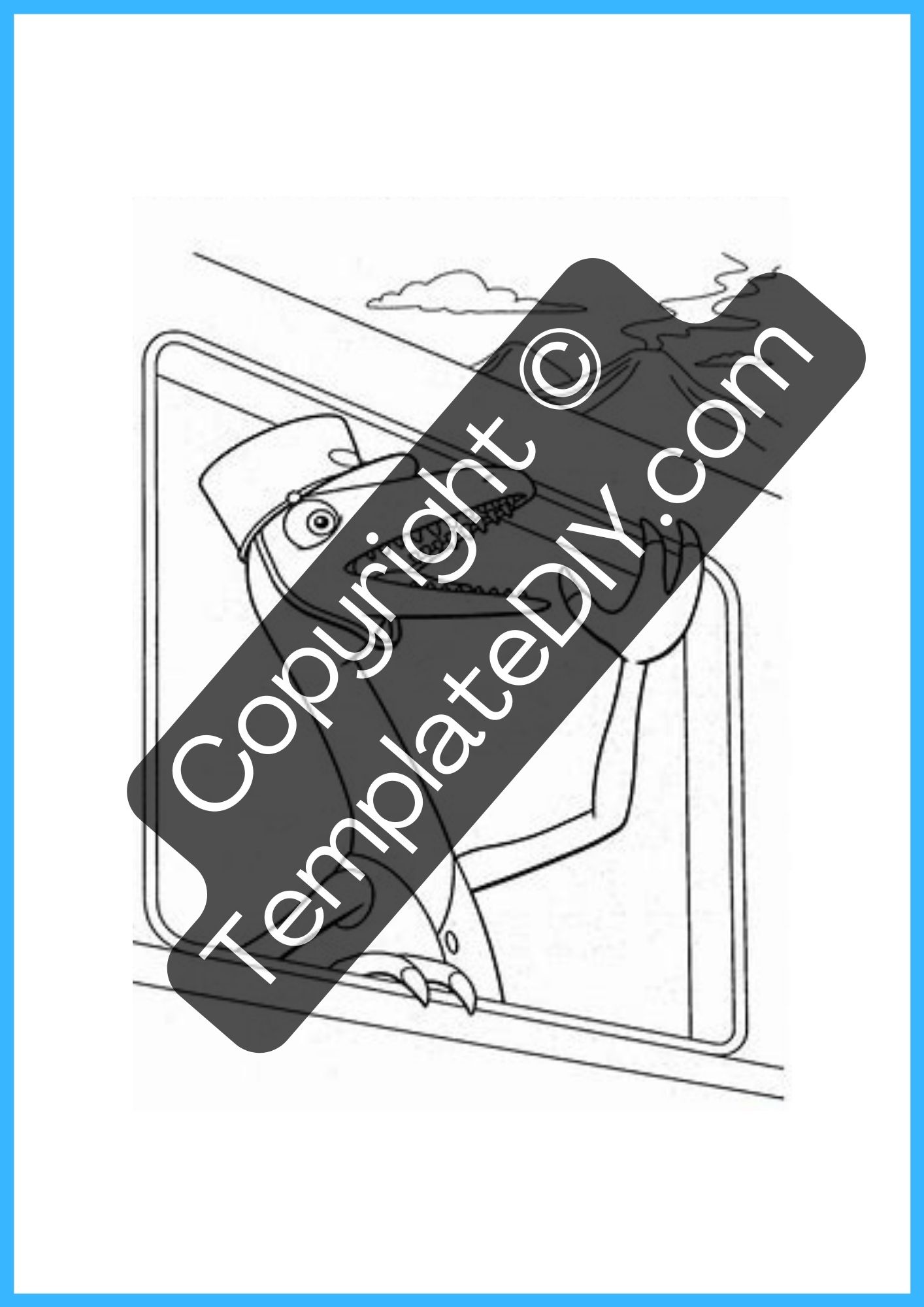 printable dinosaur train coloring pages