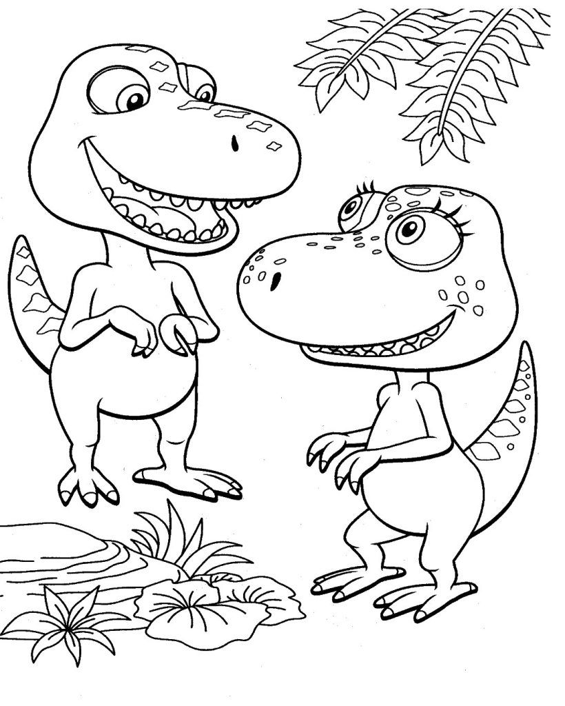 printable dinosaur train coloring pages