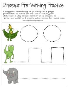 ? FREE Dinosaur Worksheets Preschool Printables
