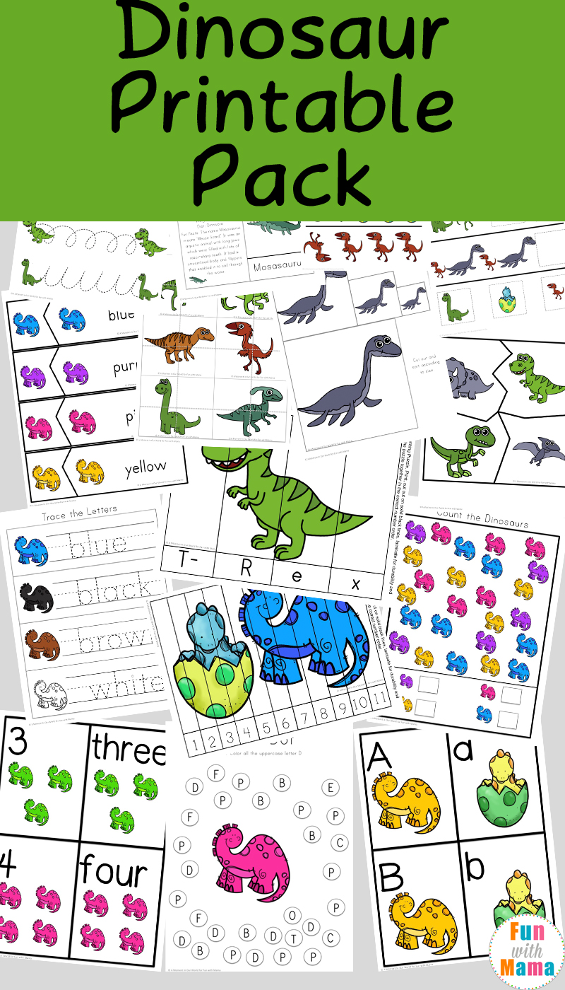 printable dinosaur worksheet kindergarten