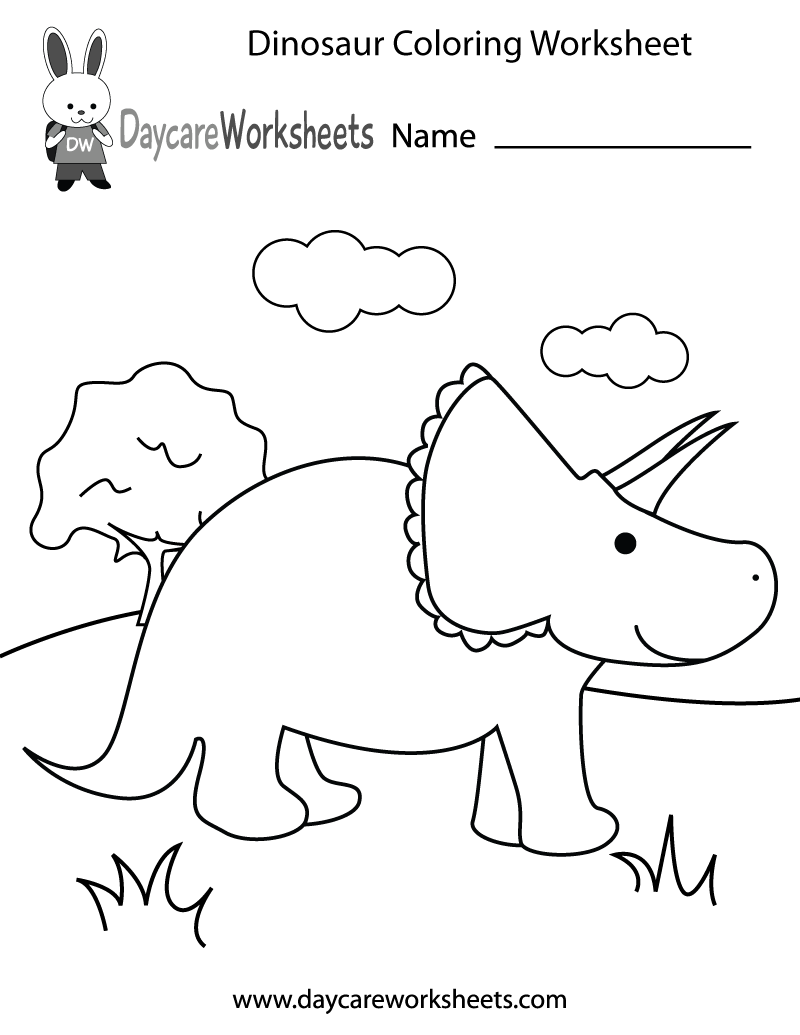 printable dinosaur worksheet kindergarten