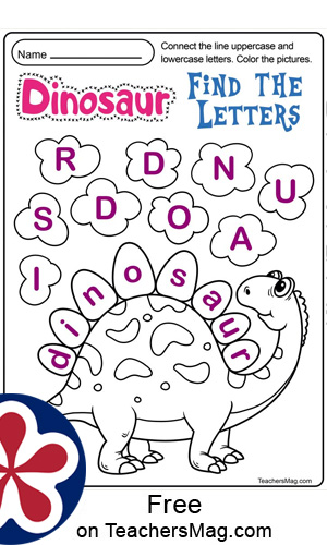 printable dinosaur worksheet kindergarten