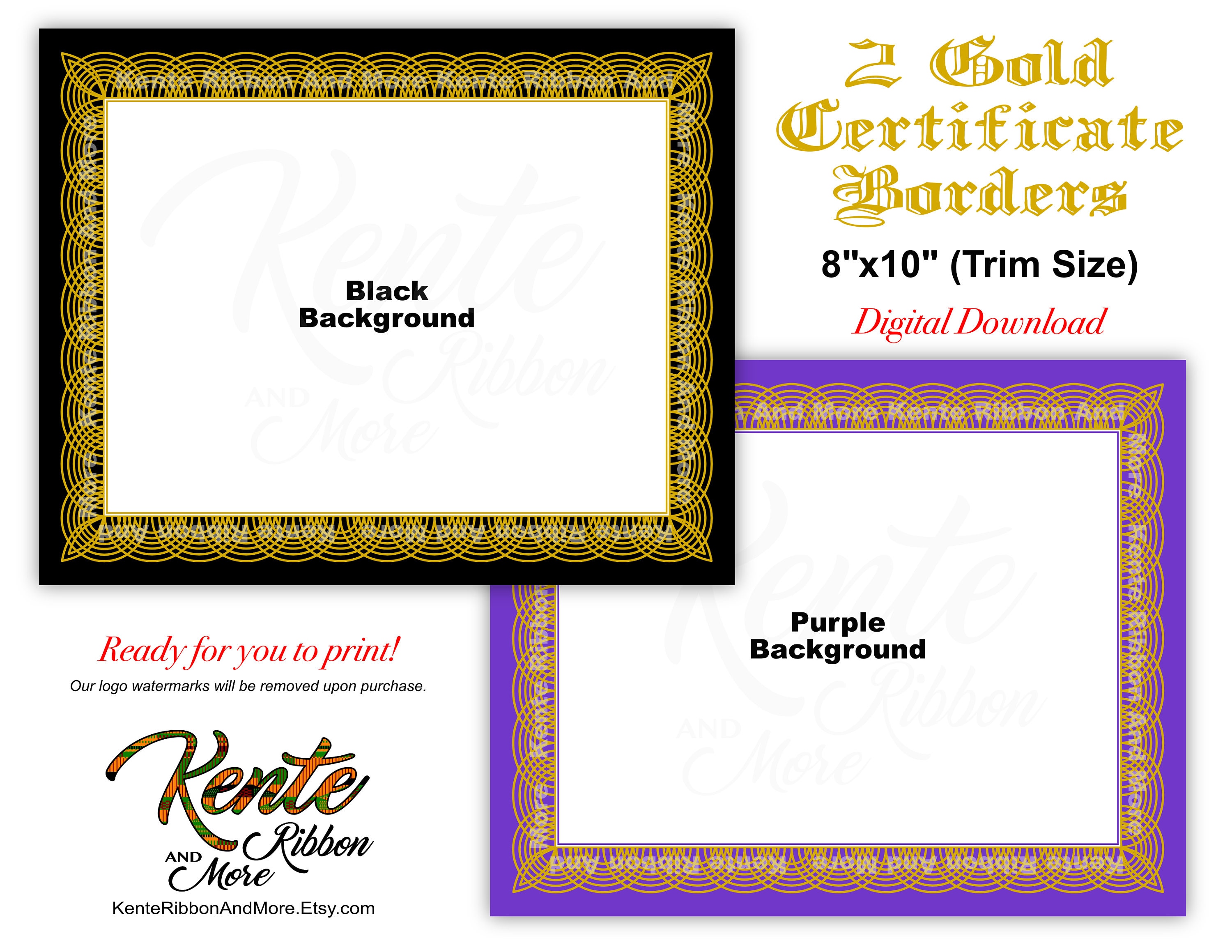 printable diploma borders
