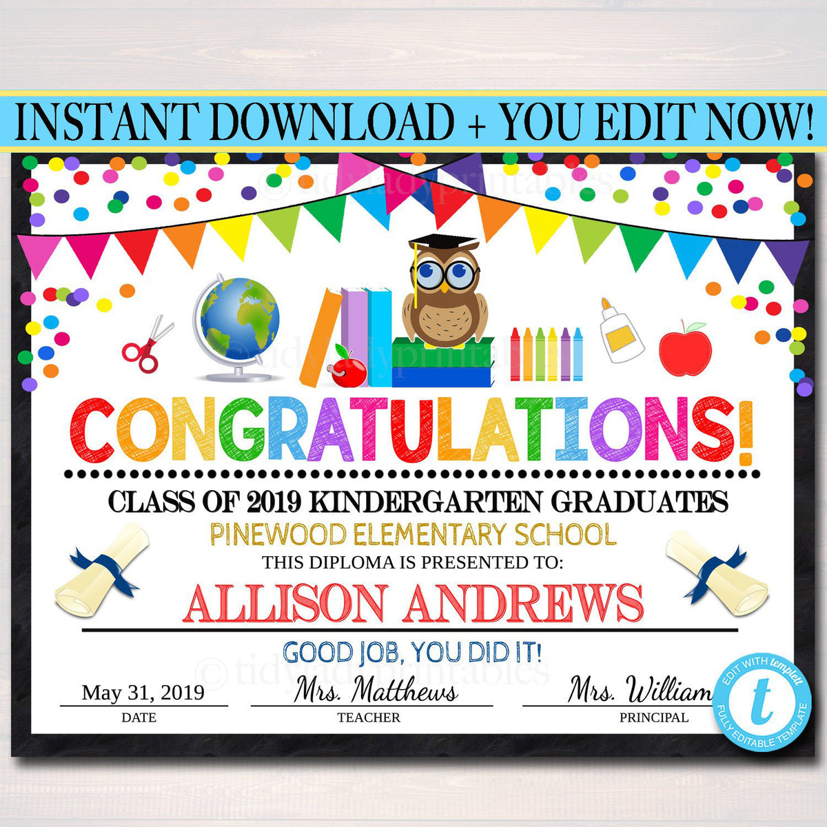printable diploma certificates