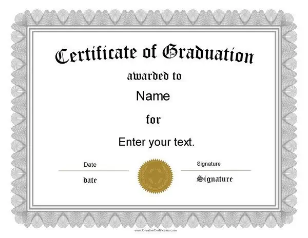 FREE Graduation Certificate Templates | Customize Online