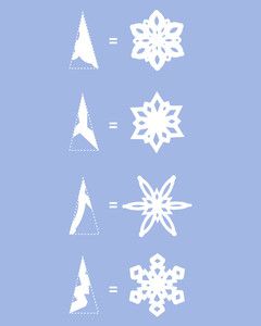 printable directions for making paper snowflakes