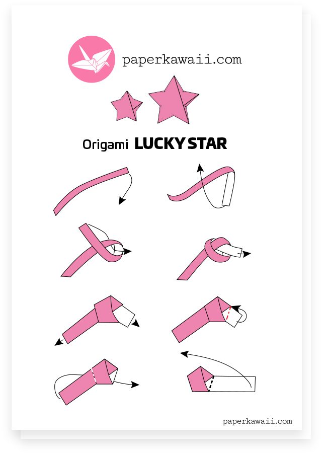 printable directions for origami stars