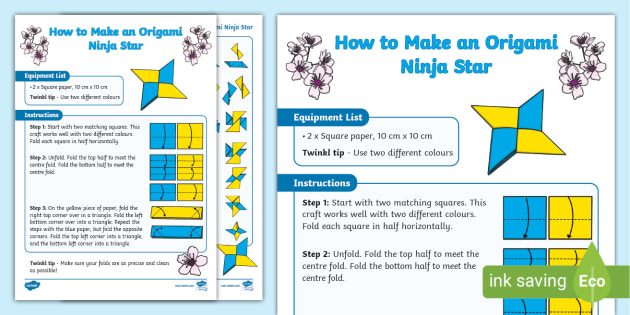 printable directions for origami stars