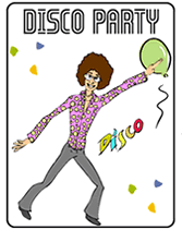 Disco Party Printable Invitations