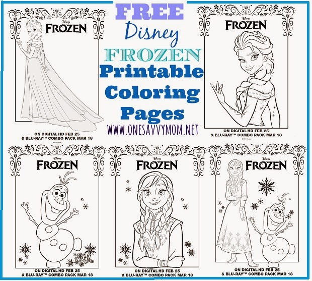 One Savvy Mom ™ | NYC Area Mom Blog: Disney Frozen Free Printable ...