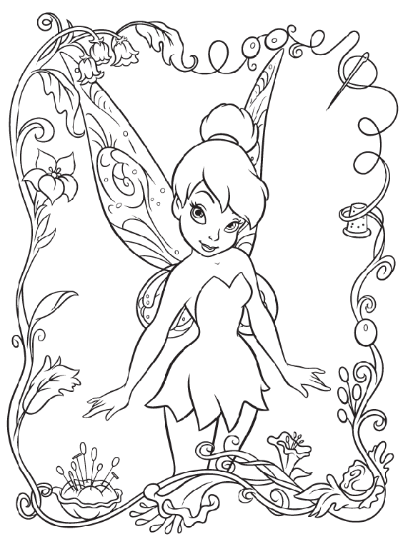 printable disney fairies coloring pages
