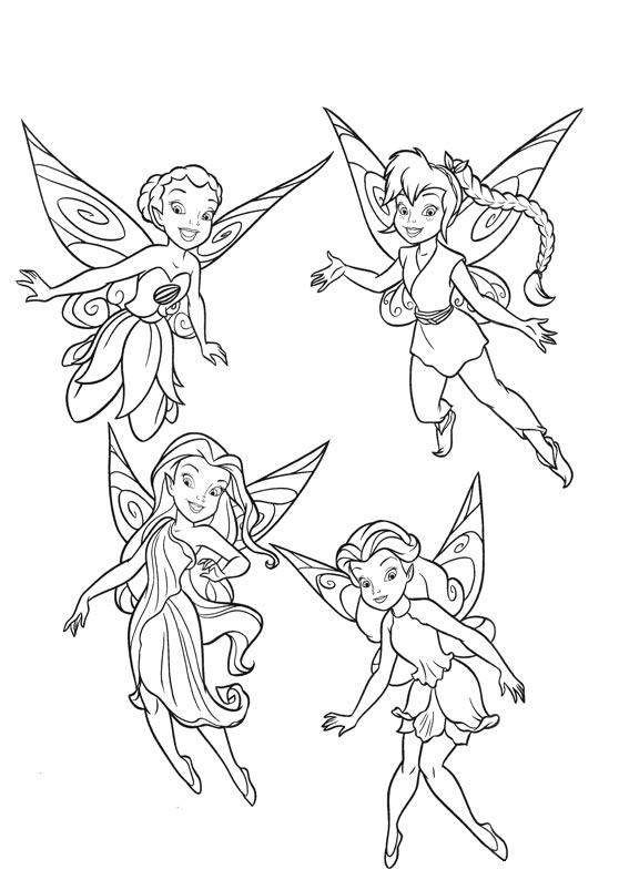 printable disney fairies coloring pages