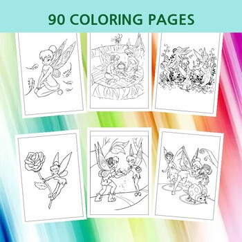 Enchanting Disney Fairies: Printable Tinkerbell Coloring Pages for