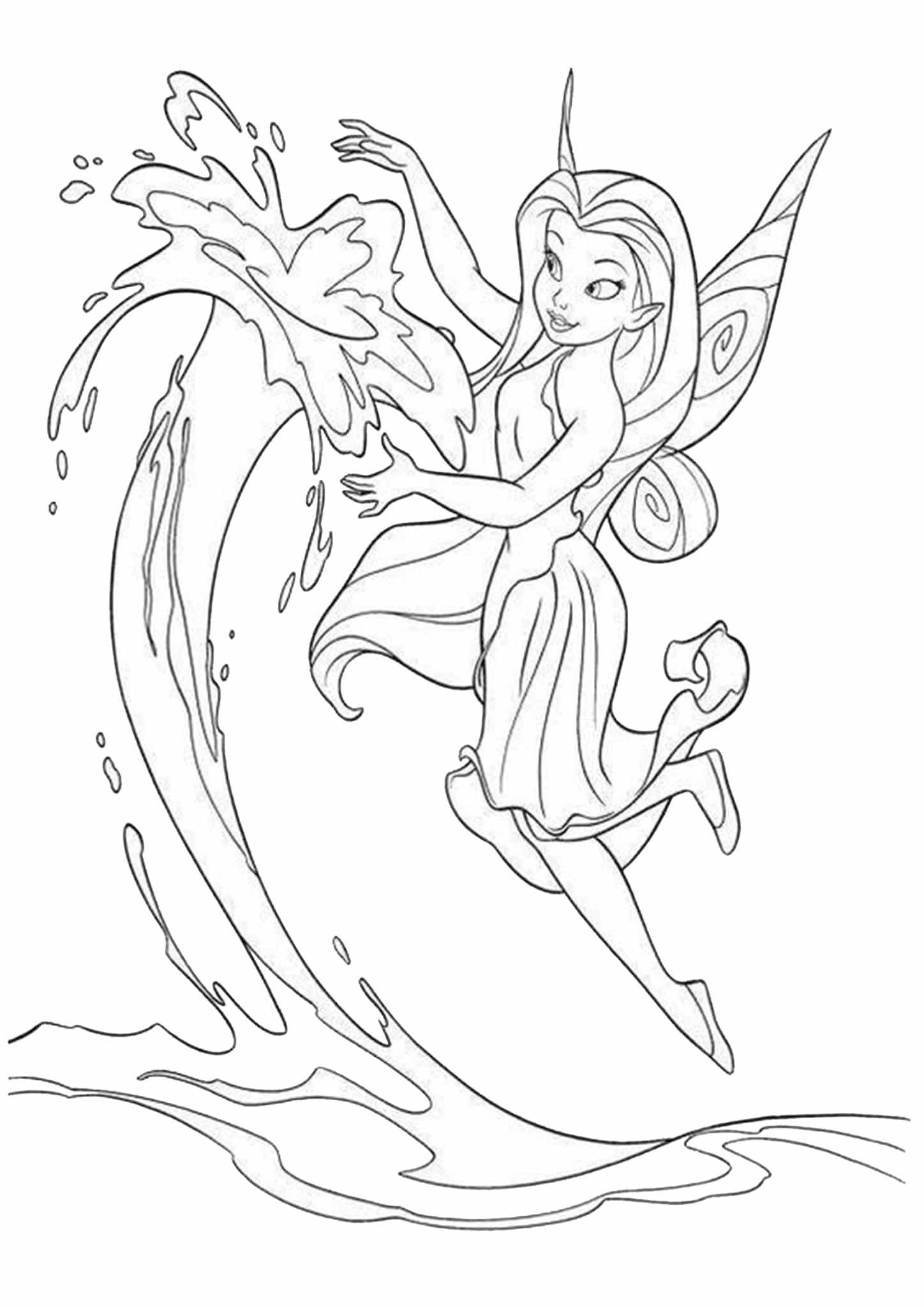 printable disney fairies coloring pages