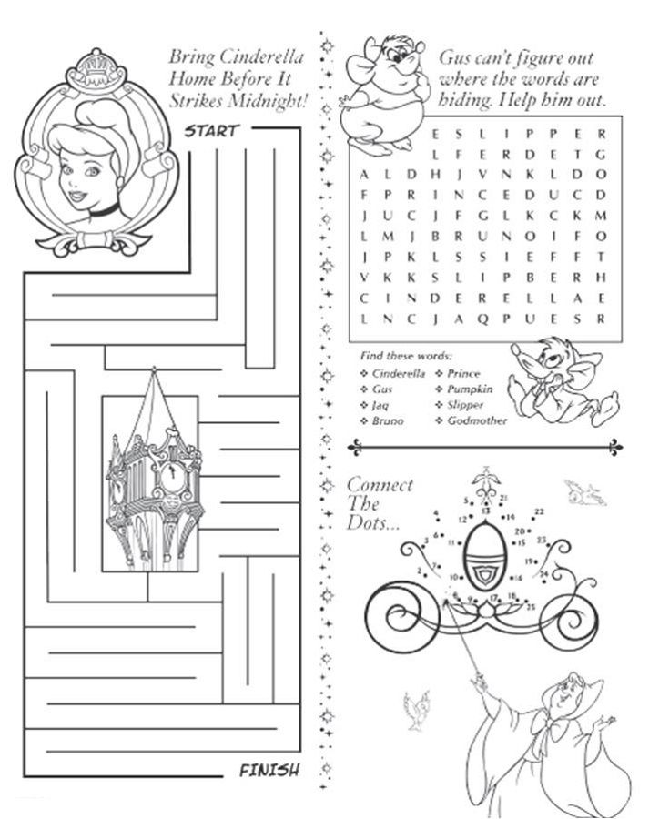 Disney Character Word Scramble Activity Pages - Free Printable