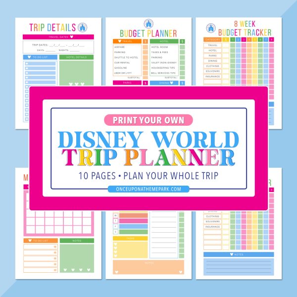 Printable Disney World Vacation Planner