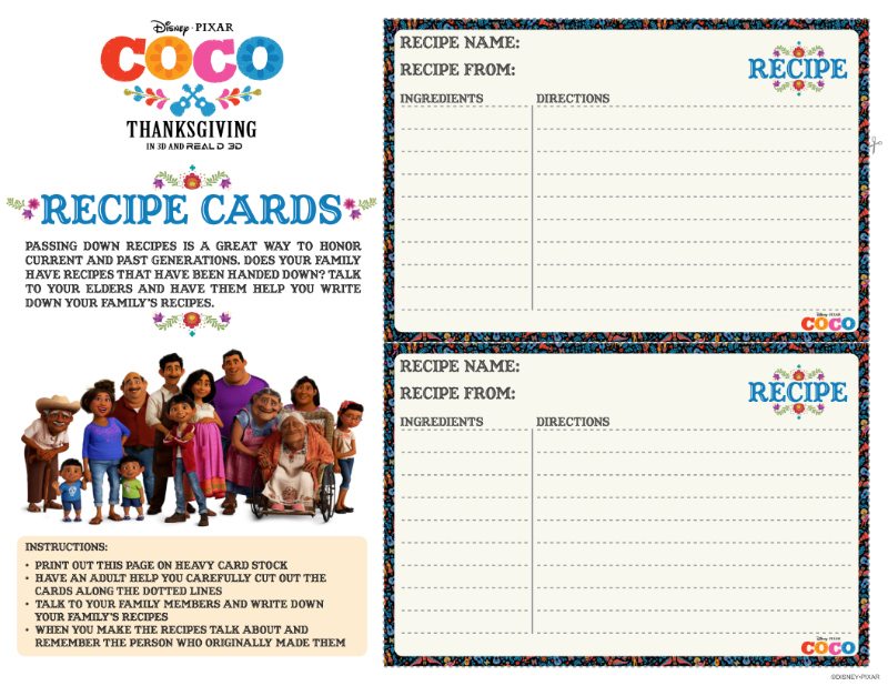 Free Printable Disney Recipe Cards - Mama Likes This