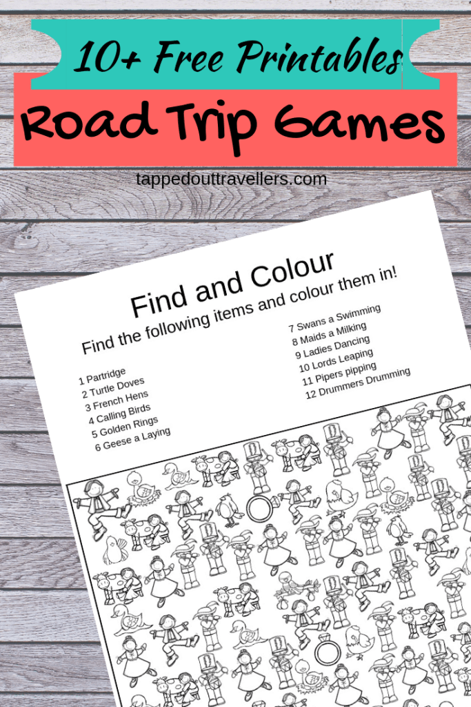 Free Printable Road Trip Games and Checklists to Keep Your Kids ...