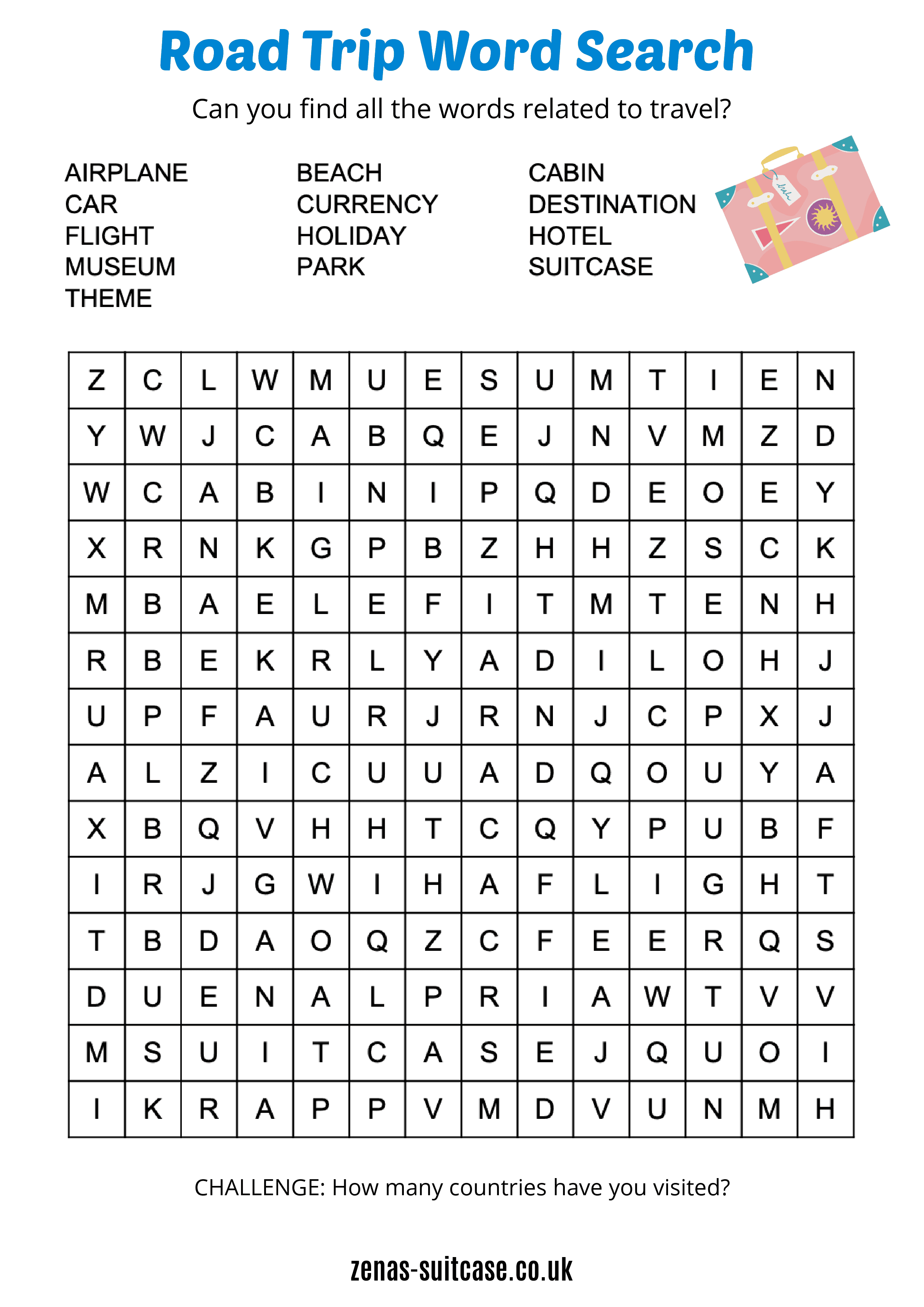 printable disney road trip games