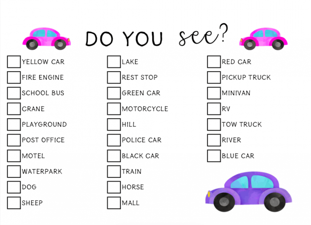 printable disney road trip games